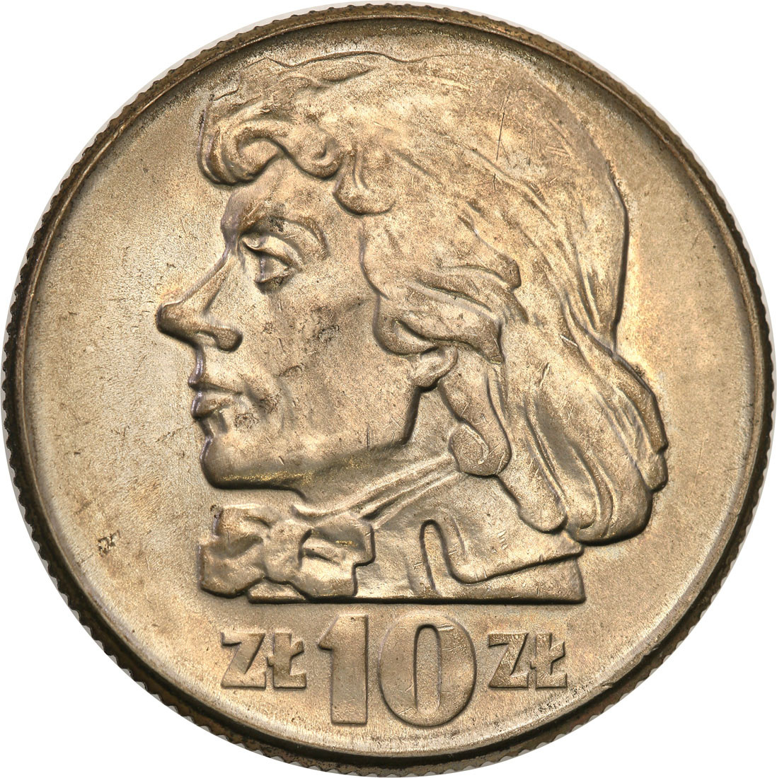 PRL. 10 złotych 1966 Kościuszko SKRĘTKA